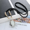 Wholesale Women's Alloy Necklace With Goldplated Artificial Gemstones And Semiprecious Stones Drop Shape Pendant For Autumn And Winter Electroplated Design
