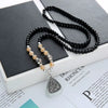 Wholesale Women's Alloy Necklace With Goldplated Artificial Gemstones And Semiprecious Stones Drop Shape Pendant For Autumn And Winter Electroplated Design