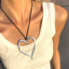 Wholesale Women's Alloy Pearl Necklace With Heart Shape And Electroplating Design
