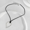 Wholesale Women's Alloy Pearl Necklace With Heart Shape And Electroplating Design