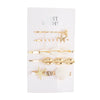 Wholesale Women's Alloy Pearl Shell Hair Accessories Ocean Series Simple Style Electroplated Hairpins