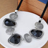 Wholesale Women's Alloy Resin Geometric U Shape Exaggerated Necklace