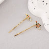 Wholesale Women's Alloy Rhinestone Christmas Tree Hairpin Jewelry Electroplated Exquisite Cute Simple Style