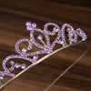 Wholesale Women's Alloy Rhinestone Crown Hairband Headdress Jewelry With Electroplating