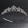 Wholesale Women's Alloy Rhinestone Crown Headband Jewelry For Bridal Birthday Party Wedding Electroplated
