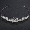 Wholesale Women's Alloy Rhinestone Crown Headband Jewelry For Bridal Birthday Party Wedding Electroplated