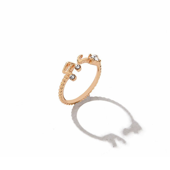 Wholesale Women's Alloy Rhinestone Geometric Ring