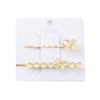 Wholesale Women's Alloy Side Clip With Electroplating Craft And Plants Flowers Style