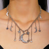 Wholesale Women's Alloy Star Moon Pendant Necklace With Electroplating And Regular Chain In Casual And Minimalist Style