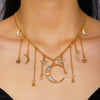 Wholesale Women's Alloy Star Moon Pendant Necklace With Electroplating And Regular Chain In Casual And Minimalist Style