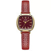 Wholesale Women's Alloy Super Fiber Strap Square Dial Quartz Watch In Retro Style