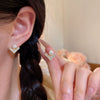 Wholesale Women's Alloy Vshaped Earrings With Letters Numbers Text Pattern And Electroplating