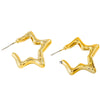 Wholesale Women's Alloy Water Drop C Shaped Geometric Earrings With Electroplating Treatment
