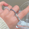 Wholesale Women's Alloy Zirconia Love Bow Ring Set