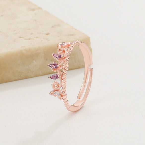 Wholesale Women's Alloy Zirconia Love Bow Ring Set