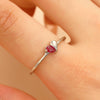 Wholesale Women's Alloy Zirconia Love Bow Ring Set