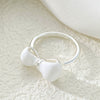 Wholesale Women's Alloy Zirconia Love Bow Ring Set