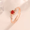 Wholesale Women's Alloy Zirconia Love Bow Ring Set