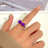 Wholesale Women's Alloy Zirconia Love Bow Ring Set