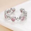 Wholesale Women's Alloy Zirconia Love Bow Ring Set