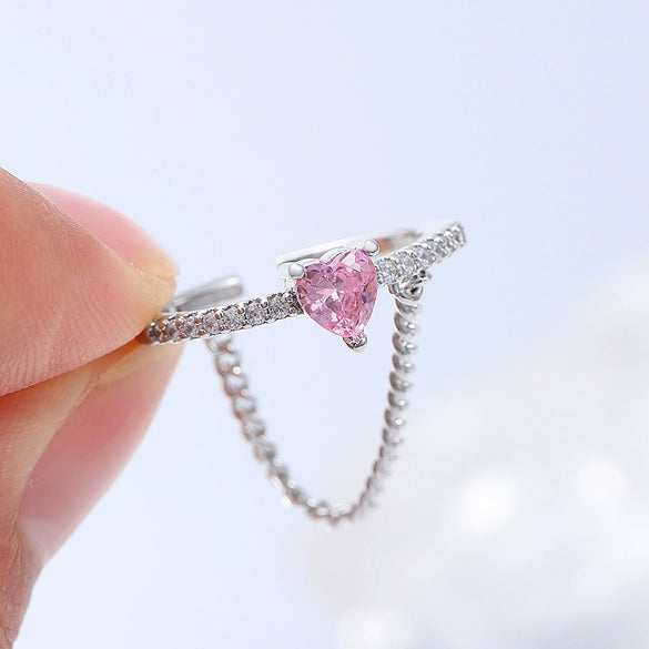 Wholesale Women's Alloy Zirconia Love Bow Ring Set