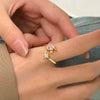 Wholesale Women's Alloy Zirconia Love Bow Ring Set