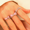 Wholesale Women's Alloy Zirconia Love Bow Ring Set