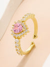 Wholesale Women's Alloy Zirconia Love Bow Ring Set