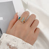 Wholesale Women's Alloy Zirconia Love Bow Ring Set