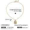 Wholesale Women's Ancient Style Geometric Butterfly Necklace Stainless Steel Electroplated Jewelry