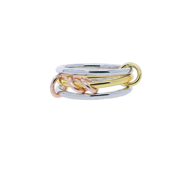 Wholesale Women's And Couple Style Hip Hop Multipiece Overlapping Zircon Ring Set With Diamonds Made Of Copper