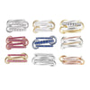 Wholesale Women's And Couple Style Hip Hop Multipiece Overlapping Zircon Ring Set With Diamonds Made Of Copper