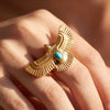 Wholesale Women's Animal Shaped Stainless Steel Electroplated Jewelry Ring