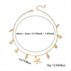 Wholesale Women's Animal Zodiac Alloy Electroplated Pendant Necklace With Starfish Shell Design