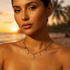 Wholesale Women's Animal Zodiac Alloy Electroplated Pendant Necklace With Starfish Shell Design
