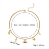 Wholesale Women's Animal Zodiac Alloy Electroplated Pendant Necklace With Starfish Shell Design