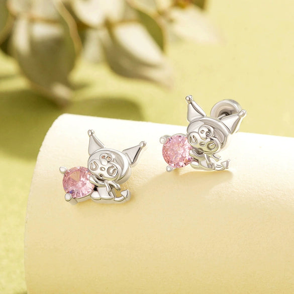 Wholesale Women's Animal Zodiac Style Titanium Steel Electroplated Screw Ear Nails