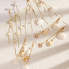 Wholesale Women's Animal Zodiac Style Zinc Alloy Imitation Pearl Electroplated Shell And Starfish Tassel Earrings
