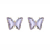 Wholesale Women's Animalpatterned Glass And Crystal Earrings With Copper Design