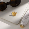 Wholesale Women's Animals Patterned Stainless Steel Electroplated Open Ring Jewelry