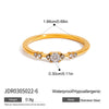 Wholesale Women's Animals Patterned Stainless Steel Electroplated Open Ring Jewelry