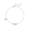 Wholesale Women's Anklet S925 Silver Love Bow Design