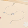 Wholesale Women's Anklet S925 Silver Love Bow Design