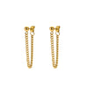 Wholesale Women's Antiallergic Nonfading Stainless Steel Chain Earrings With Geometric Styling And Pvdp Furnace Real Gold Treatment