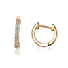 Wholesale Women's Antiallergy Round Copper Zircon Earrings With Alloy Inlaid Artificial Gem And Semiprecious Stone Simple Allmatch Style