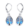 Wholesale Women's Antique Natural Style Copper Dropshaped Geometric Earrings With Electroplating