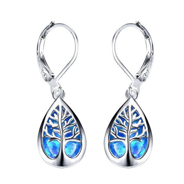 Wholesale Women's Antique Natural Style Copper Dropshaped Geometric Earrings With Electroplating