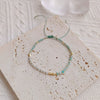 Wholesale Women's Aquamarine Handwoven Beaded Bracelet Jewelry