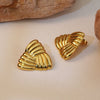 Wholesale Women's Autumn And Winter Earrings Geometric Stainless Steel Electroplated Triangle Earrings