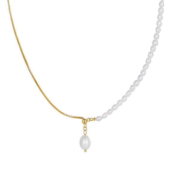Wholesale Women's Baroque Freshwater Pearl Accessories In 925 Sterling Silver With Geometric Pattern And Electroplating